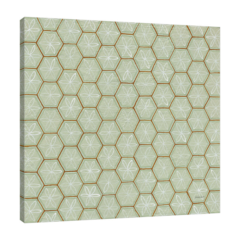 "Hex II", toile tendue par Kathrine Lovell, H 12 po x l 12 po x P 1,5 po