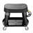 Mechanic Stool Rolling Workshop Seat 300 lbs Load with Wheels & Tool Tray