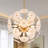 12-Light Dimmable Unique Glass Chandelier