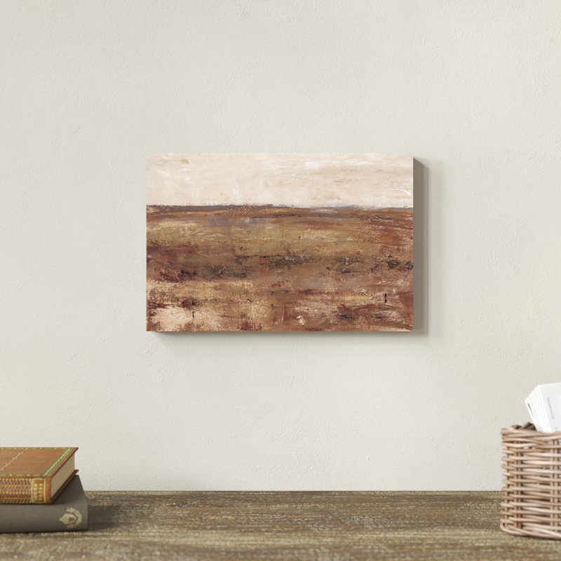 «Rust Terrain I», peinture sur toile, H 8 po x l 12 po