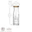 RCR Crystal Melodia Glass Carafes with Cork Lid - 1L