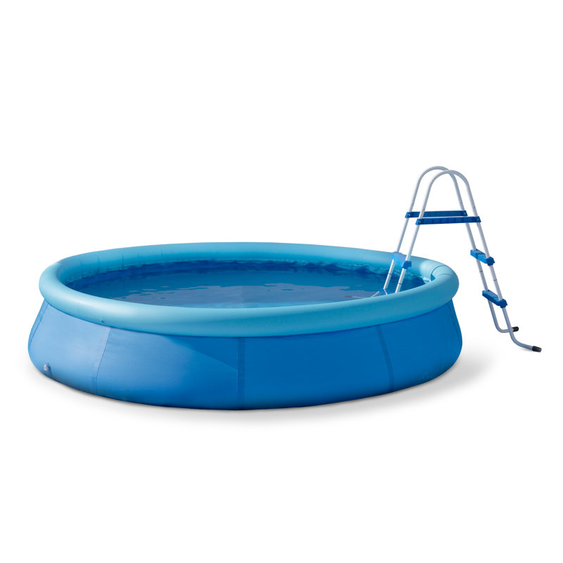 Aisleyne Plastic Round Inflatable Pool H x W x L, 77.00" x 300.00" 