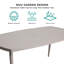 Table de salle à manger d'extérieur en aluminium Stevan-777700052