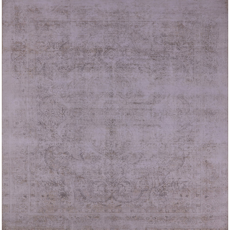 Tapis oriental gris Monserrat, Carré 3 pi