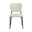 Chaises de salle à manger rembourrées modernes avec pieds en métal, confortables et élégantes pour tout décor de maison (ensemble de 2)
