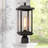 1-Light Transparent Glass Lantern Head