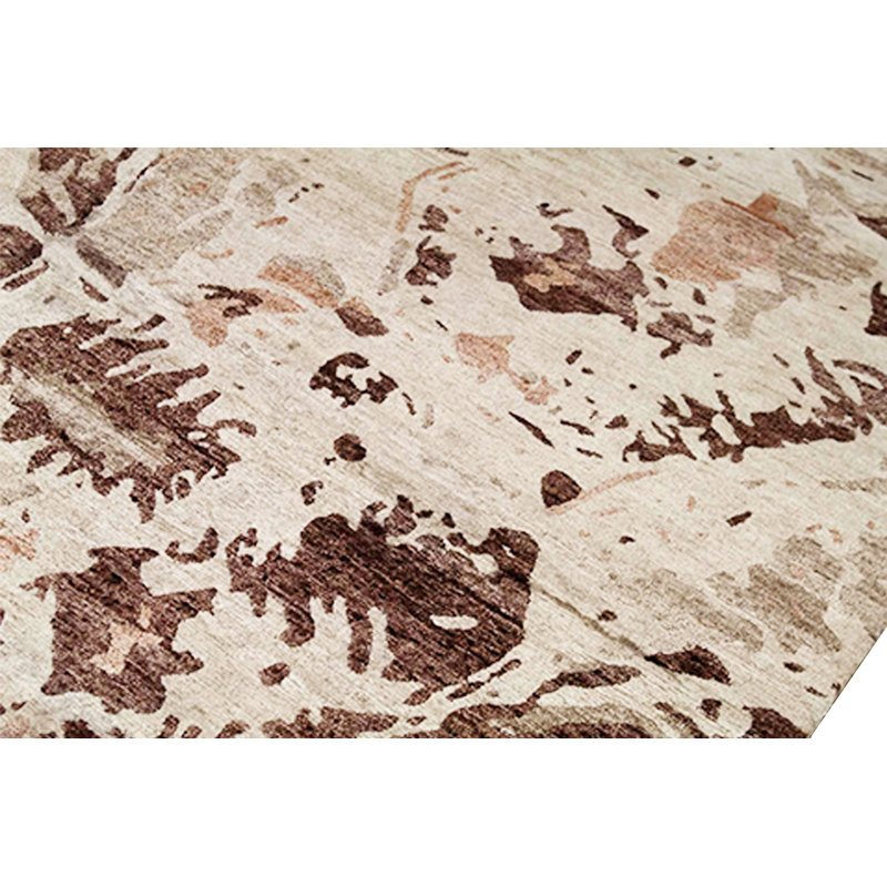 Rayon Abstract Area Rug