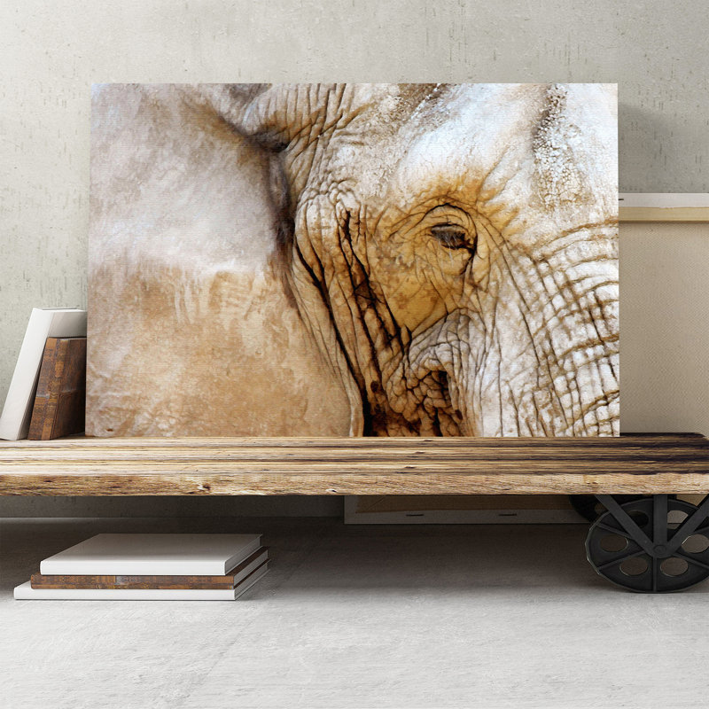 Elephant Eye Photographic - Wrapped Canvas, 50cm H x 76cm W