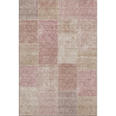 Premium Machine Washable Prisco Blush Rug