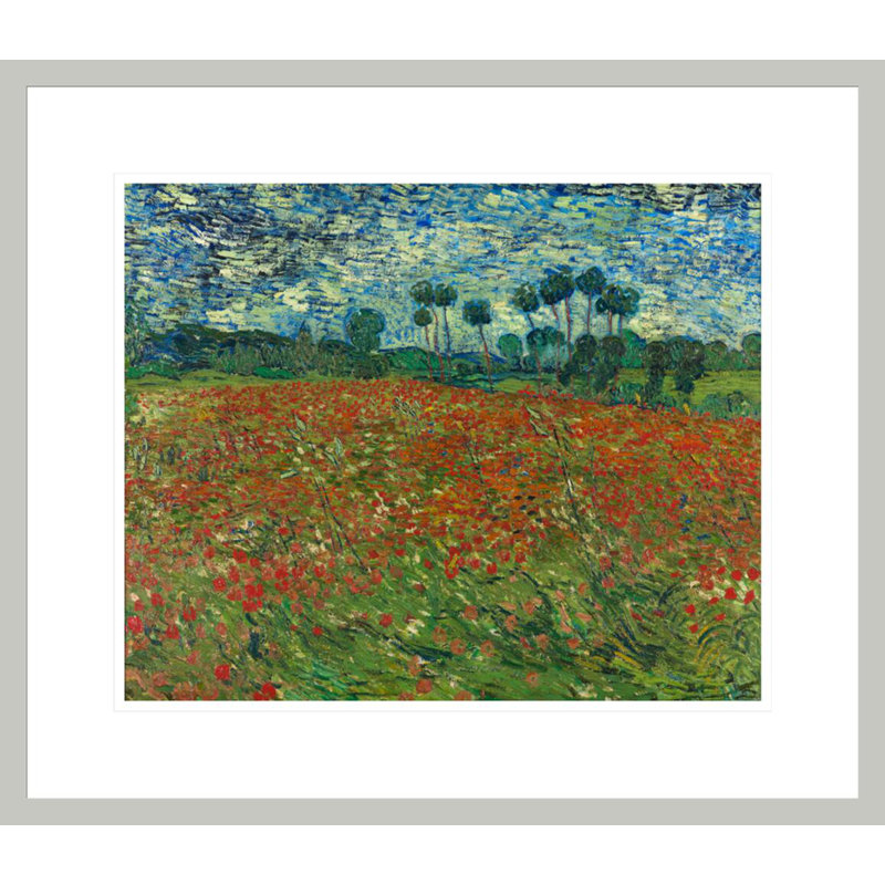 «Field with Poppies» par Vincent van Gogh, 17,75 po H x 20,51 po L