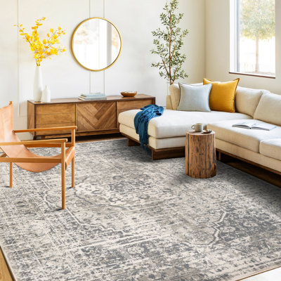 Tapis traditionnel gris / beige Traditional