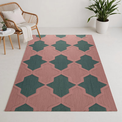 Tapis brun intérieur et extérieur Trellis