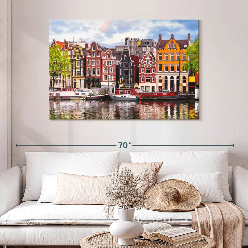 Maisons de canal Nicci Amsterdam, H 32 po x l 48 po