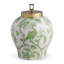 Scalamandre Maison Green/White 15" Porcelain Jar