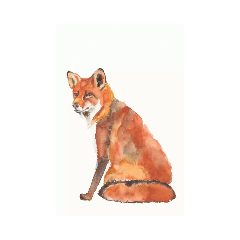 Sly Fox II by Jennifer Goldberger - Wrapped Canvas Gallery-Wrapped Canvas Giclée, 20.32 cm H x 30.48 cm W