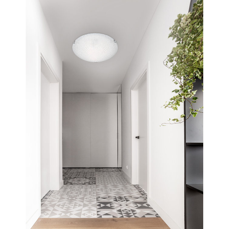 Shell Glass Flush Mount