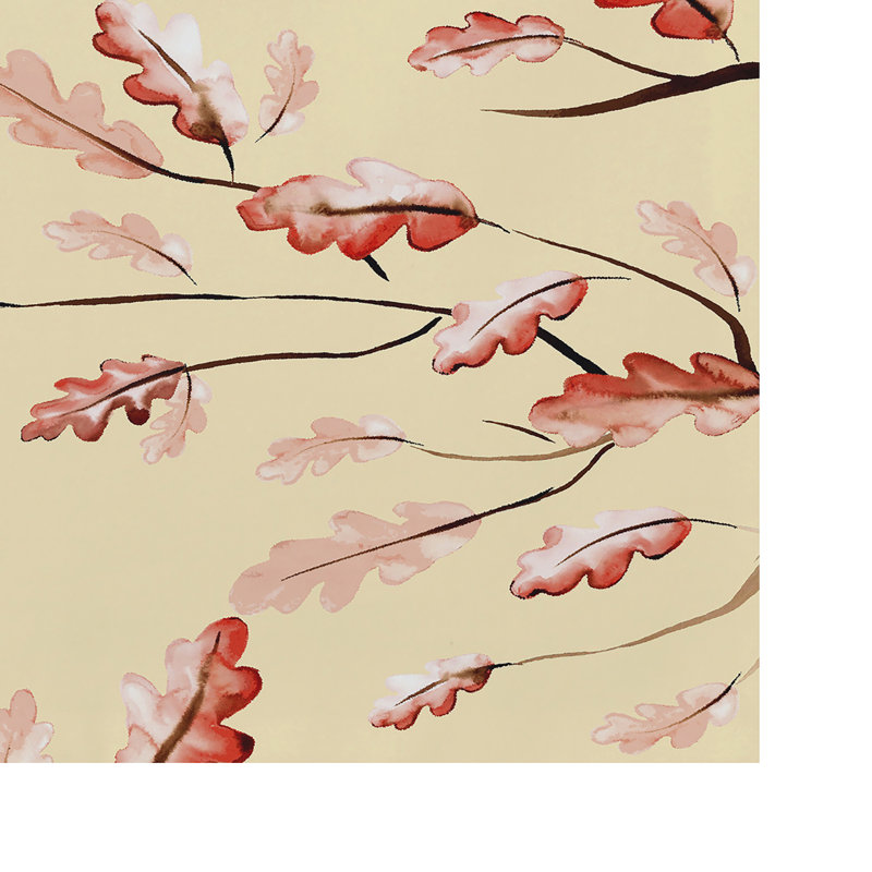 Récapitulatif 18" feuilles de chêne sauvage Lanz, Crème