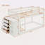 Twin Over Twin Bunk Bed With 4 Drawers And 3 Shelves