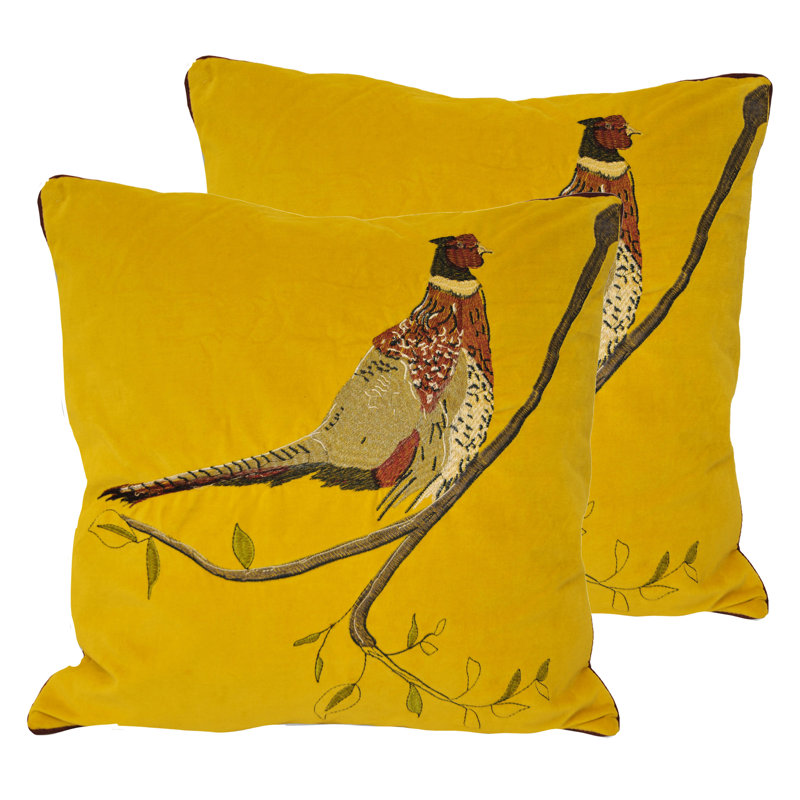 Square Cushion, Mustard