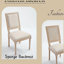 Chaise rembourrée avec pieds en bois