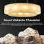 Luminaire suspendu de style lustre en albâtre à 10 niveaux à 2 niveaux de 31,5 po Monzerrad (ampoules incluses)-1974438127