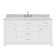 Aberdeenshire 60" Single Bathroom Vanity with Carrara White Marble Top
