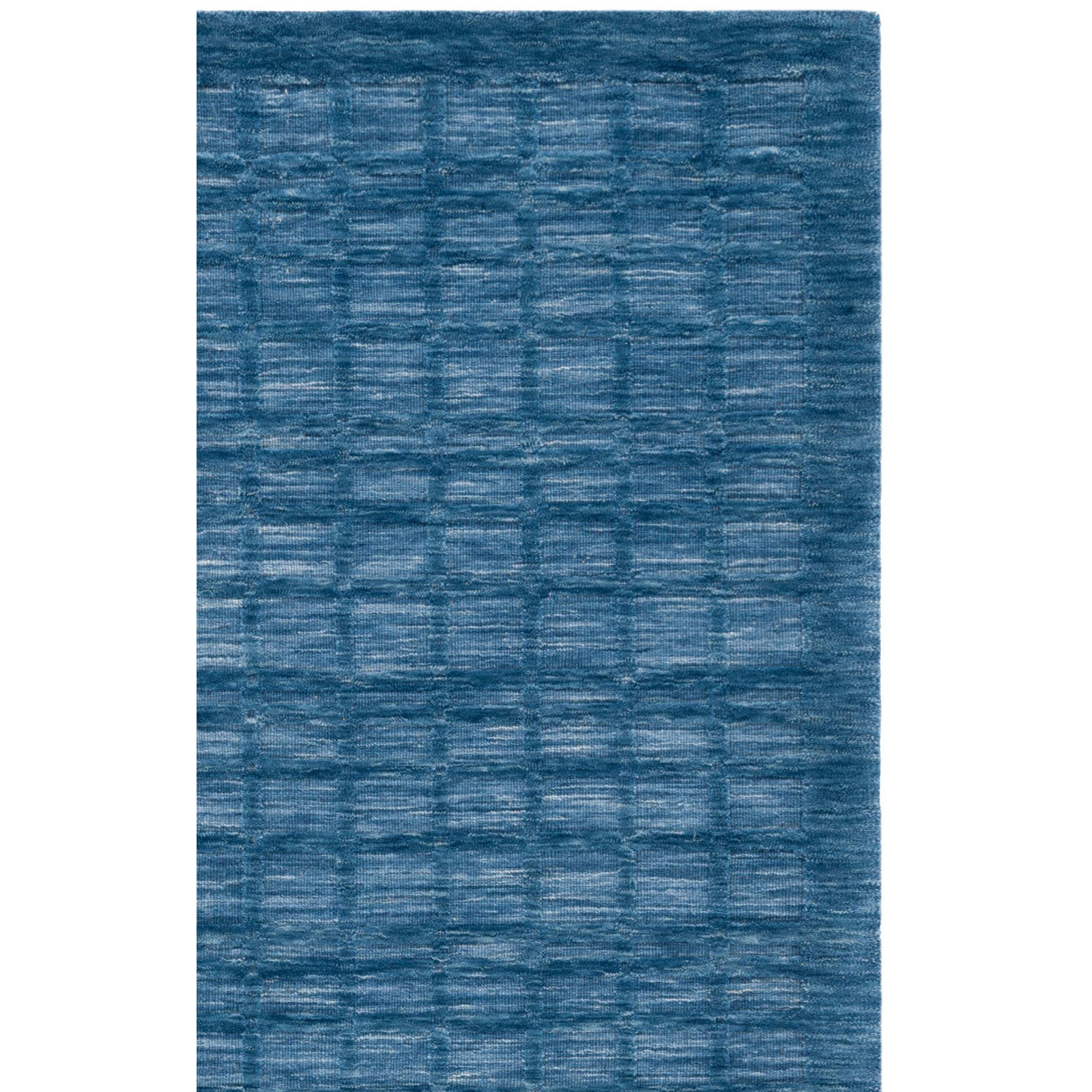 Caris Hand Loomed Blue Rug, Rectangle 4' x 6'
