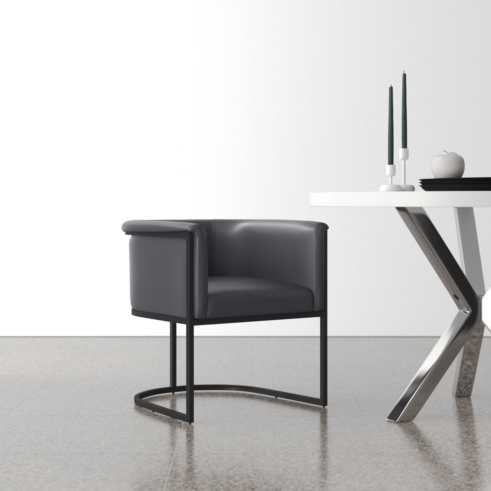 Virgil Dining Armchair, Black