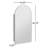 Eaton Arched Medicine Cabinet, Recess Mount-667695660