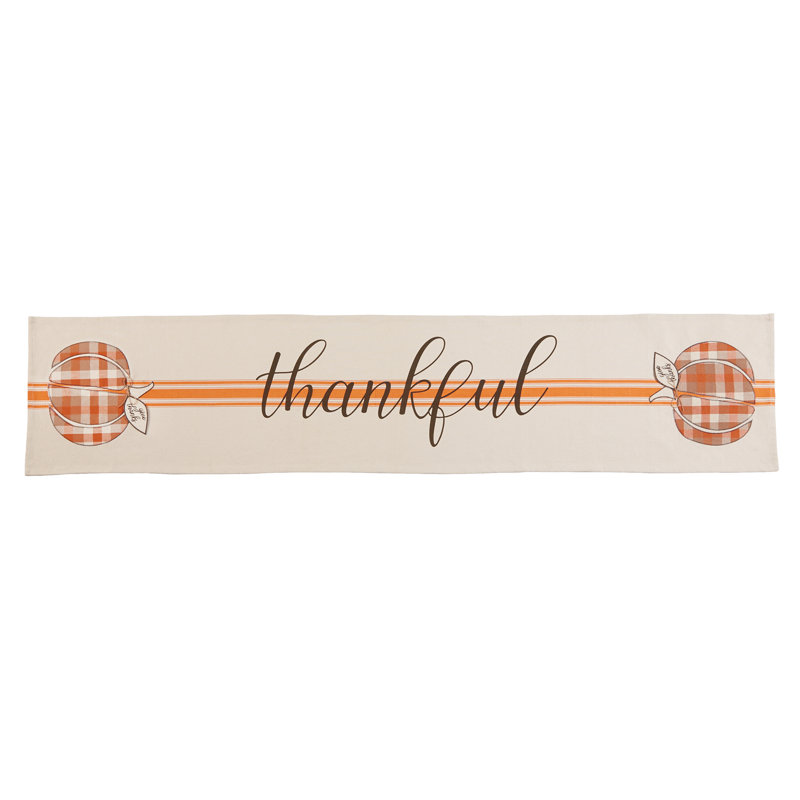 Gather Pumpkin Applique Table Runner