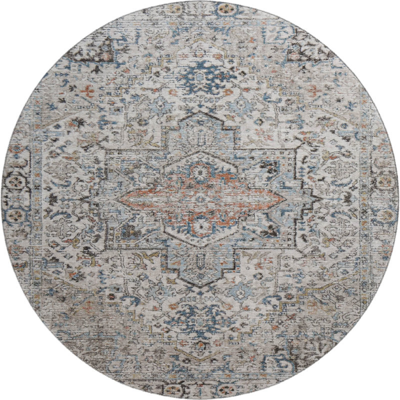 Tapis Global Premium lavable à la machine AMF1767, Rond 8 pi