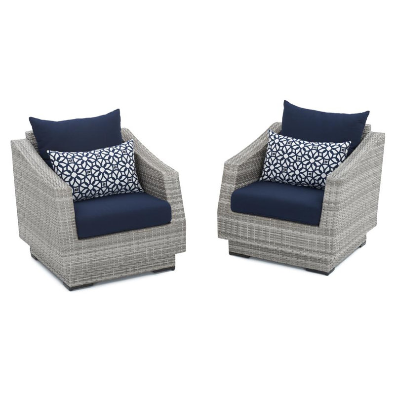 Cannes 9 Piece Seating Group with Cushions, Canvas Navy Sunbrella® Canvas