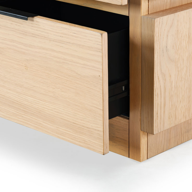 Titus 2 Drawer Nightstand, Oak