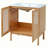 bathroom vanity crafted from natural materials