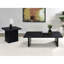 Table basse rectangulaire noire en stratifié