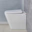 Toilette allongée murale à double chasse avec chasse à haute efficacité (siège inclus)