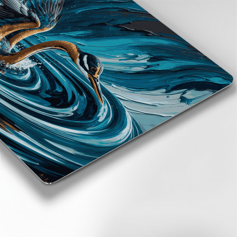 Art mural gris en faune sauvage, H 20 po x l 30 po