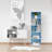 5-Tier Reversible Color Open Shelf Bookcase, White/Pink-256550505