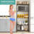 Zykee 59.06 in. W Standard Baker's Rack with Microwave Compatibility