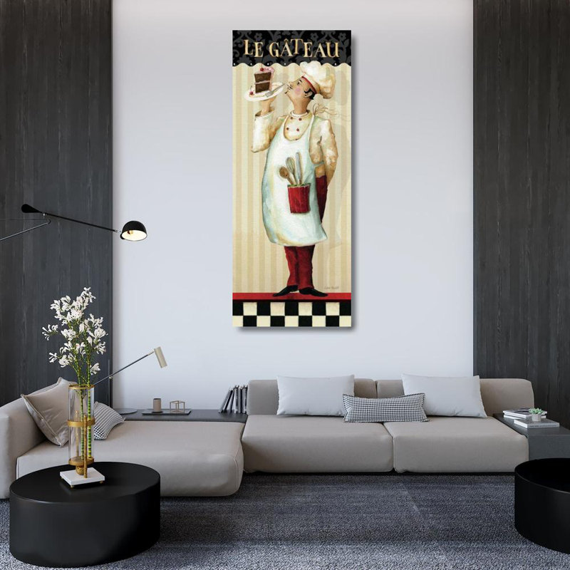 Alcott Hill Audit, Lisa Gallery Wrapped Canvas Art Titled: Chefs Masterpiece IV, 48" H x 22" W