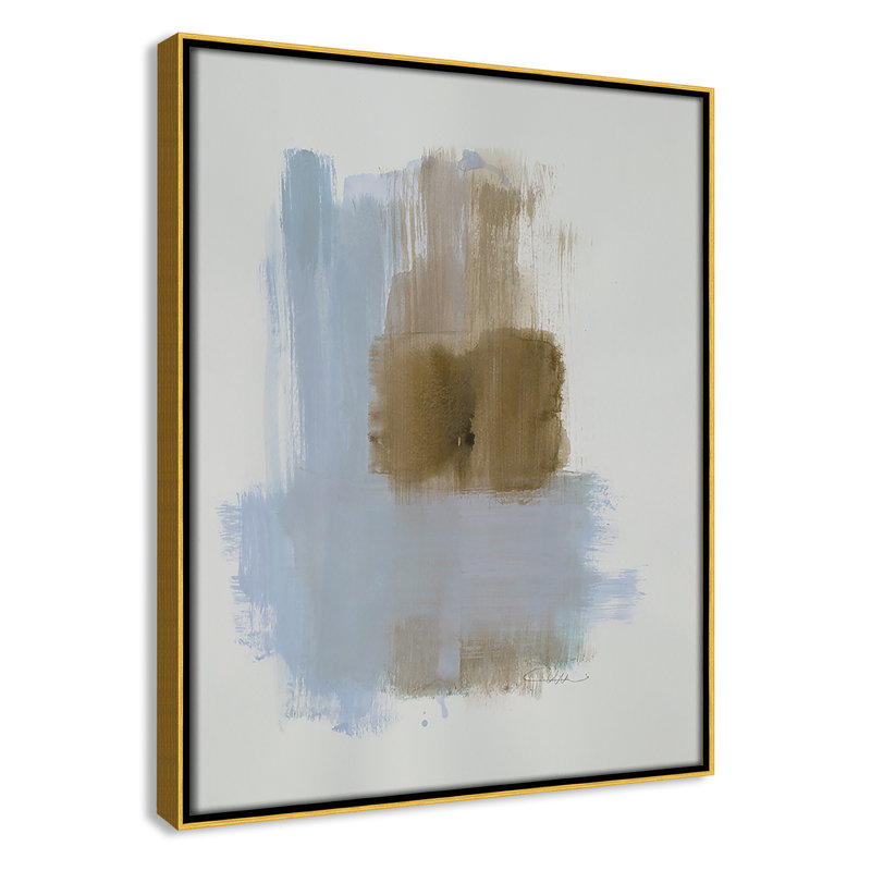 Breighden Powder Room Wash IV Framed On Canvas Print, Or, H 15,5 po x l 12,5 po x P 2 po