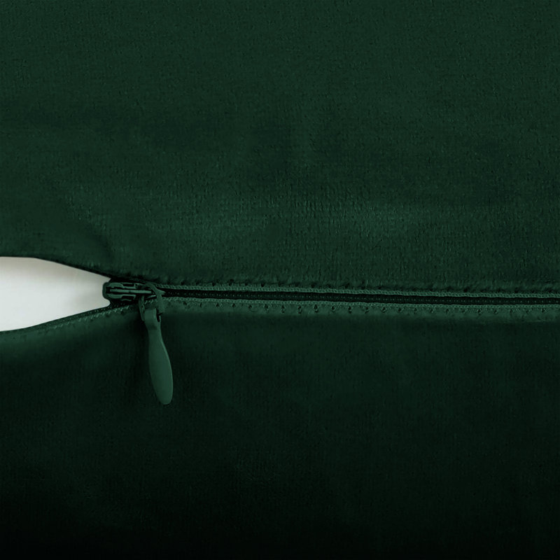 Rizokarpaso Luxury Square Scatter Crushed Velvet Cushion Cover, Dark Green