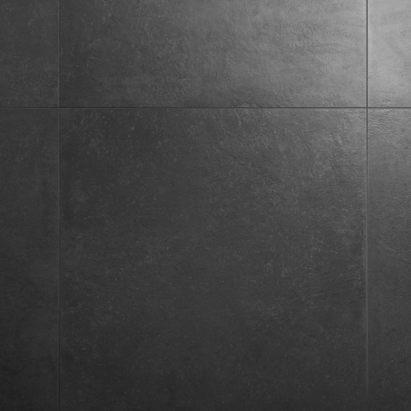 Stoneside 36x36 Matte Porcelain Tile, Charcoal Gray