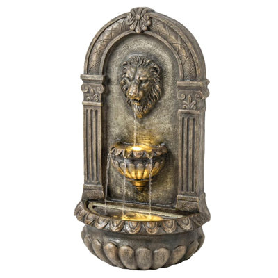 Outdoor Fountain,Wall-Mounted Fountain,Cascading Waterfall