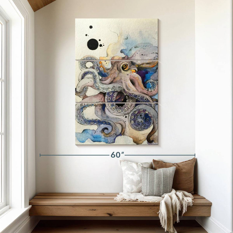 Brampt Dreamy Octopus, 50" H x 32" W