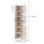Organisateur de penderie à 6 tablettes, tissu durable facile à nettoyer, taille P 12 po x l 12 po x H 47,5 po, blanc et ivoire