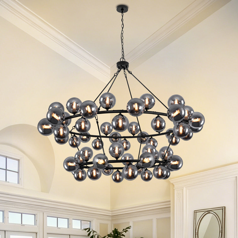 Lustre de salon moderne à 60 lumières Seina