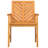 vidaXL Dining Chair 6 pcs Natural 62.5 x 59 x 89 cm Solid Acacia Wood
