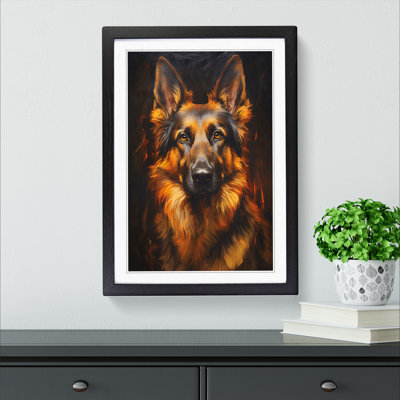 German Shepherd Symbolism No.2 - Framed Print