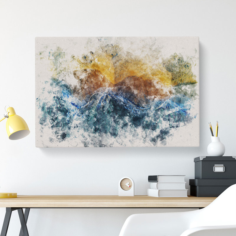 Incoming Waves - Wrapped Canvas Print, 60cm H x 91cm W x 3cm D